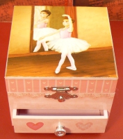 Spieluhr Ballerina mit Schublade W / XL