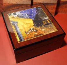 B�HME Spieluhr Holzschatulle KL 893223 - "Nachtcaf� / Vincent van Gogh"