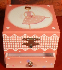 Trousselier Spieluhr W�rfel S20964 - "Ballerina im roten Kleid"