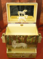Enchantmints Spieluhr mit Einhorn B1202 - "GR 4 Unicorn" mit 4 Schubladen
