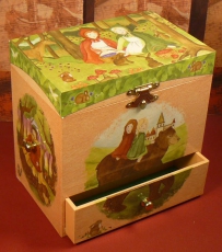 Enchantmints Spieluhr mit Schubladen GR 4 B7003Ball - "Schneewei�chen und Rosenrot GR 4 mit Ballerina"