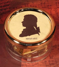 Briefbeschwerer Spieluhr 18 Ton Mozart