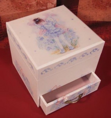 MMM Spieluhr W�rfel 28010 - "White-Blue"