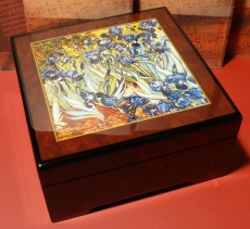 BHME Spieluhr Holzschatulle KL 893220 - Iris / Vincent van Gogh