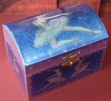 W&P Spieluhr Truhe Kompakt 6021563 - Ballerina blue