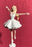 Figuren fr SANKYO 18-Ton-Laufwerk mit Feder Ballerina wei neu