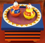 Trousselier Holz-Kinder-Spieluhr 2 Clowns