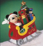 ENESCO Disney-Spieluhr Porzellan Mickey In Sled Of Toys