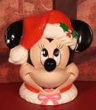 ENESCO Disney-Spieluhr Porzellan 654434 - Minnie With Santa Hat